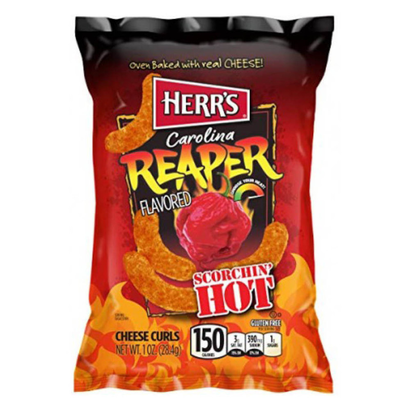 Herr's Carolina Reaper Flavoured Cheese Curls 170g