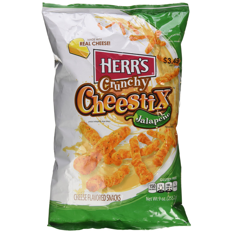 Herr’s Crunchy Cheestix Jalapeño 227g