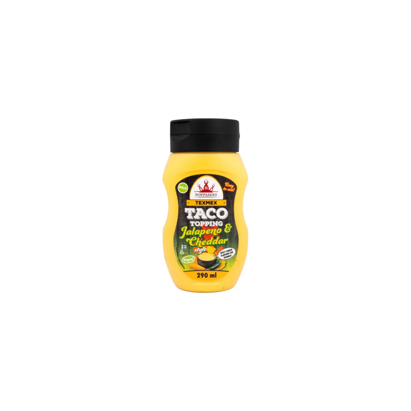 Poppamies Vegansk  Jalapeno & Cheddar Sås   290 ml