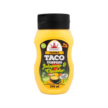 Poppamies Vegansk  Jalapeno & Cheddar Sås   290 ml