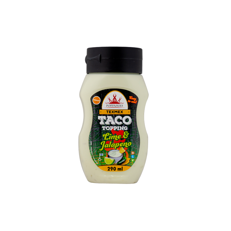 Poppamies krämig Jalapeno lime topping 290ml