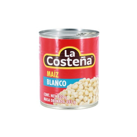 pozole, Hominy, Maiz blanco La Costeña, 820 g