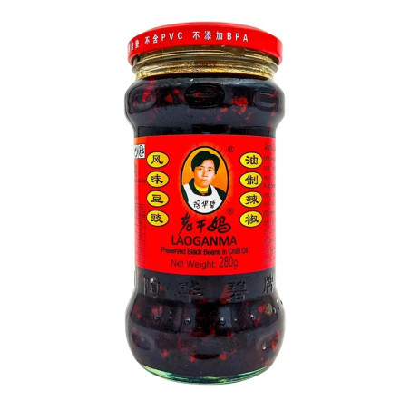 Fermenterade Svarta Bönor i Chiliolja Lao Gan Ma 280g
