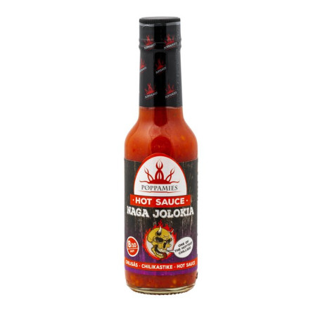 Poppamies Hot Sauce Naga Jolokia chilisås 150ml