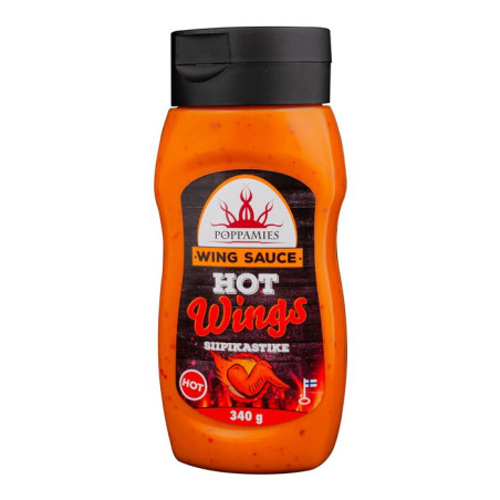 Poppamies Wing Sauce Hot -wingsås 340gr