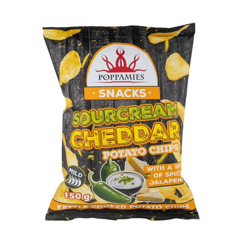 Sourcream Cheddar Chips 150gr Poppamies Sourcream Cheddar Chips 150gr Poppamies