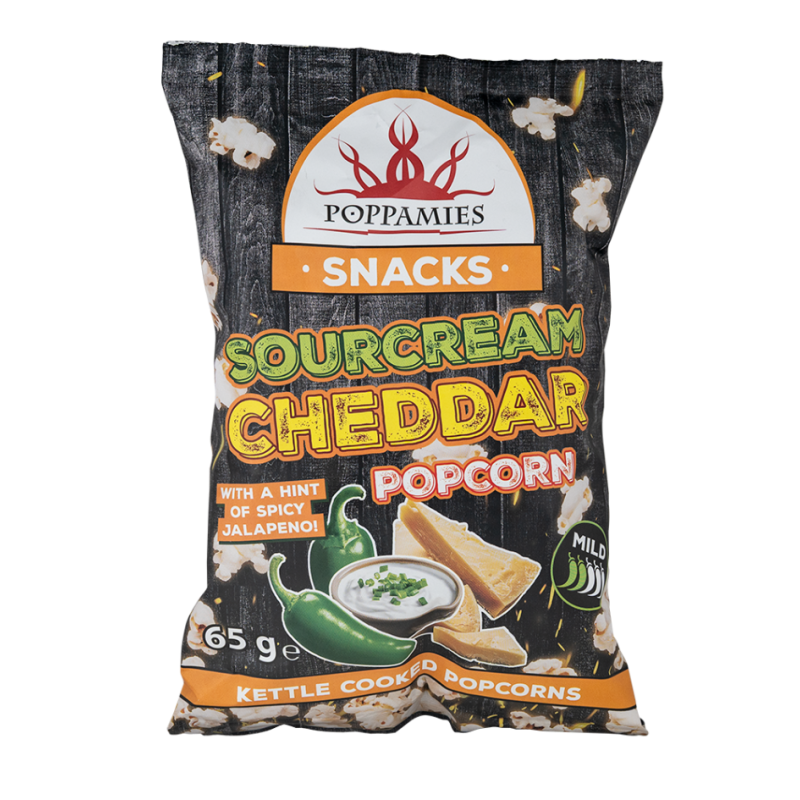 Sourcream Cheddar Popcorn 65gr Sourcream Cheddar Popcorn 65gr