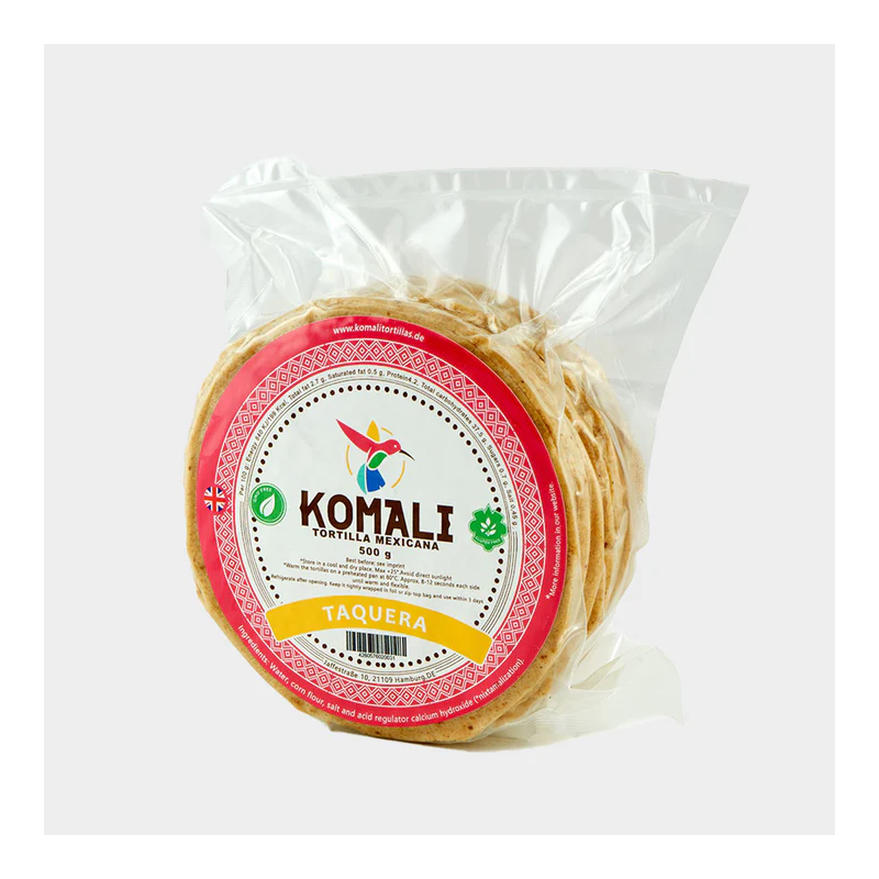 Små Majstortillas Komali gula. 25st 12cm 500gr Taqueria style.