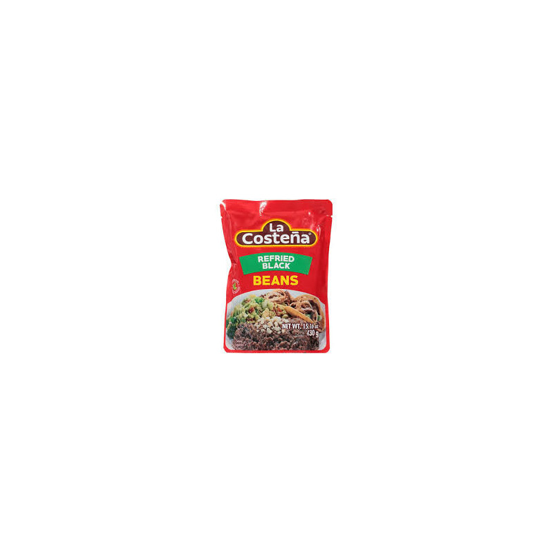 La Costena Refried Black Beans Pouch 220g