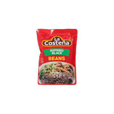 La Costena Refried Black Beans Pouch 220g